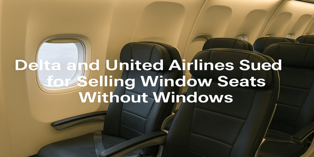 Delta and United Airlines sued for selling window seats without windows