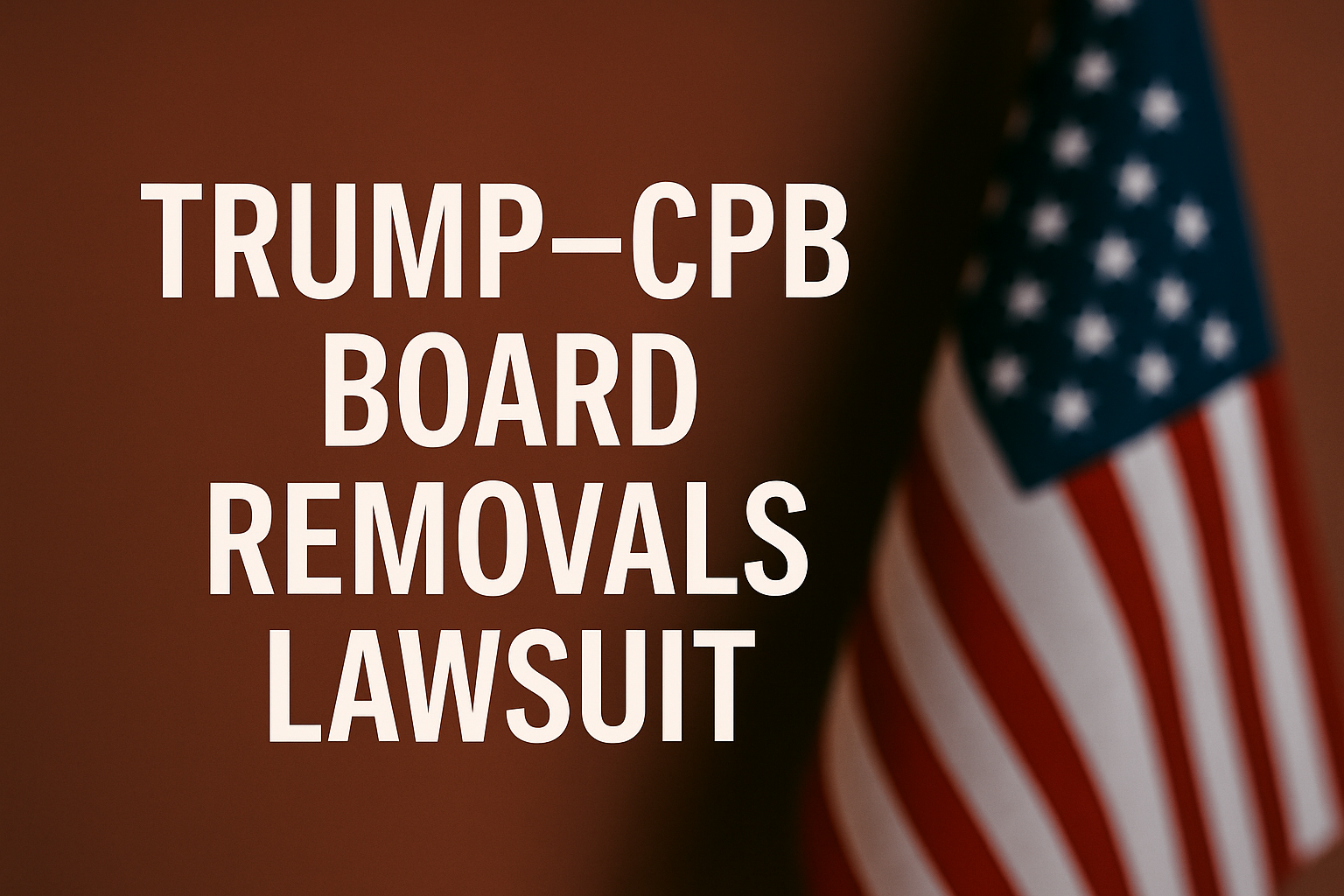 Trump CPB Board Removals Lawsuit