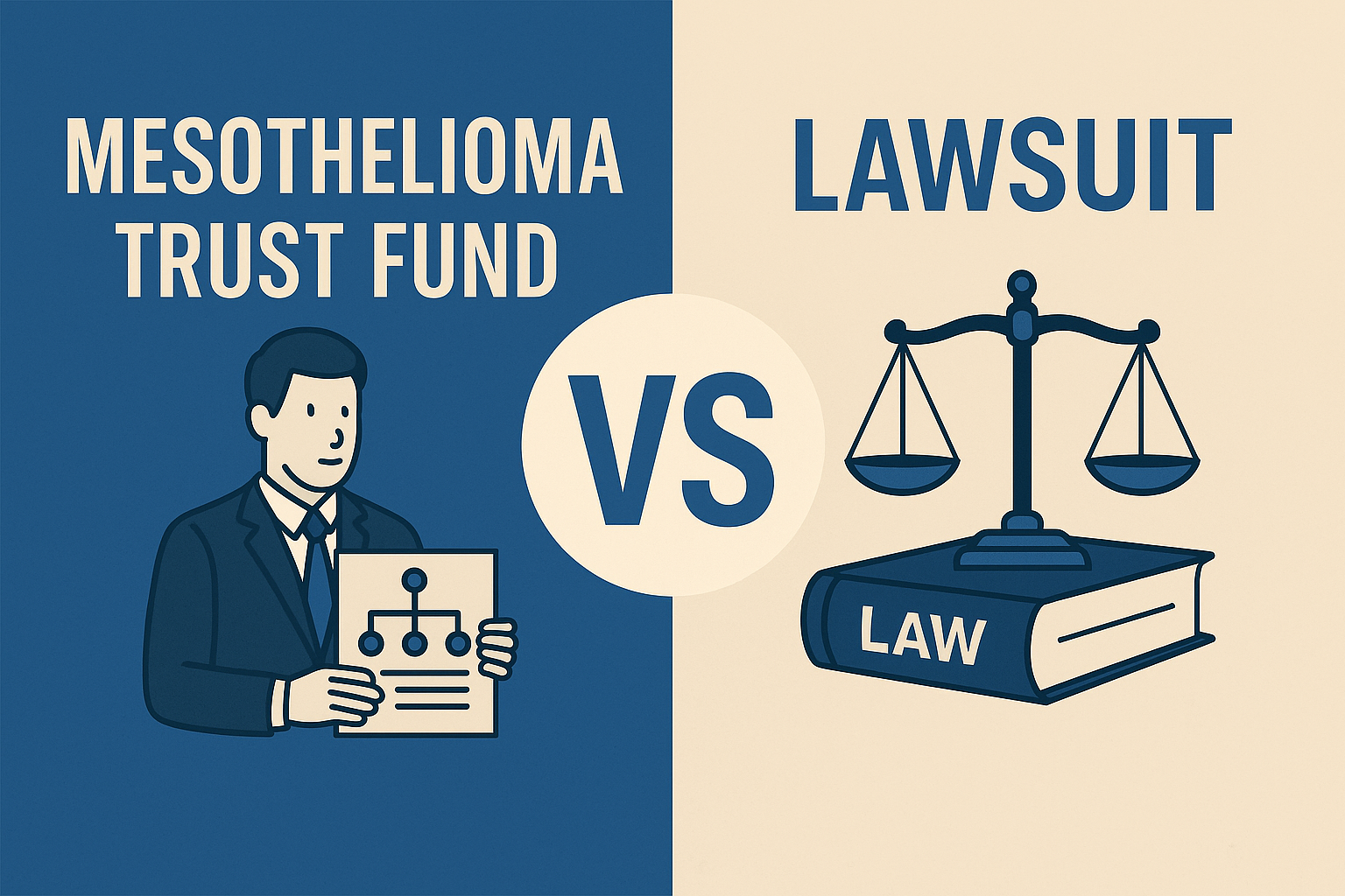 mesothelioma trust fund vs lawsuit